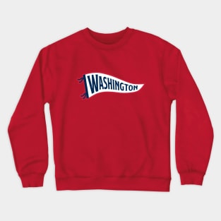 Washington Pennant - Red Crewneck Sweatshirt